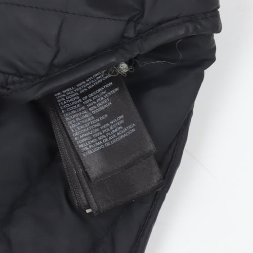 The North Face Black Puffer Jacket L Hooded Boys