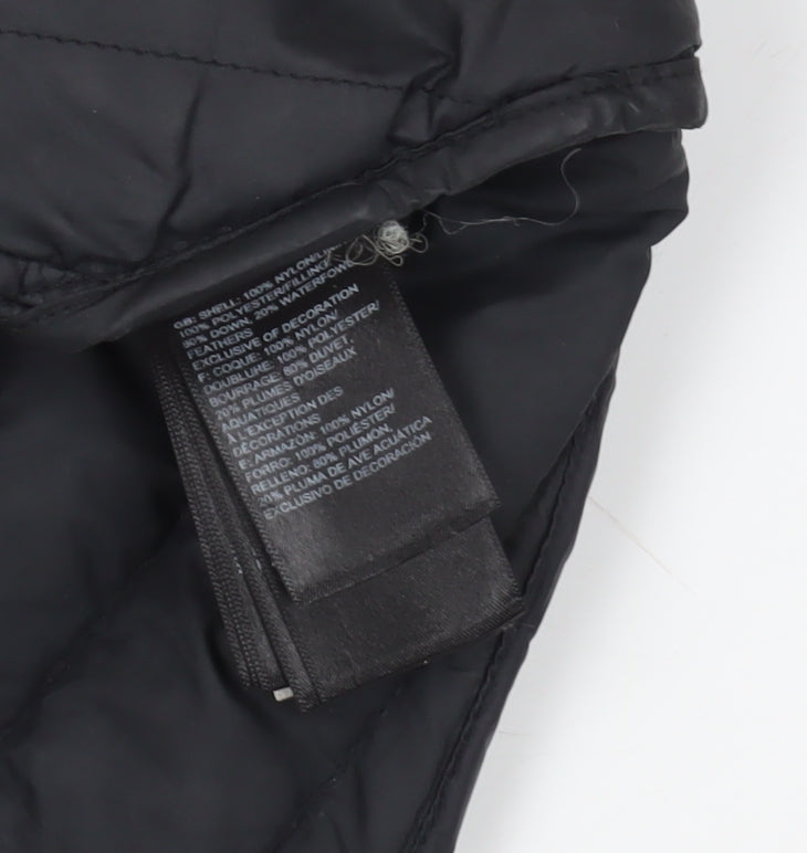 The North Face Black Puffer Jacket L Hooded Boys