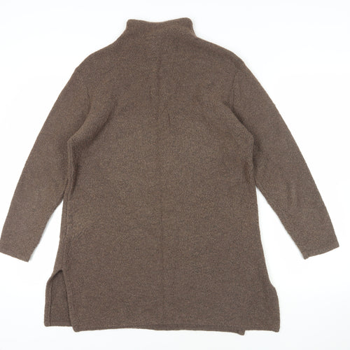 East Brown Tunic Jumper, Size M, High Neck