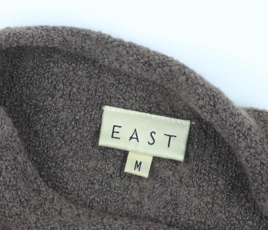 East Brown Tunic Jumper, Size M, High Neck