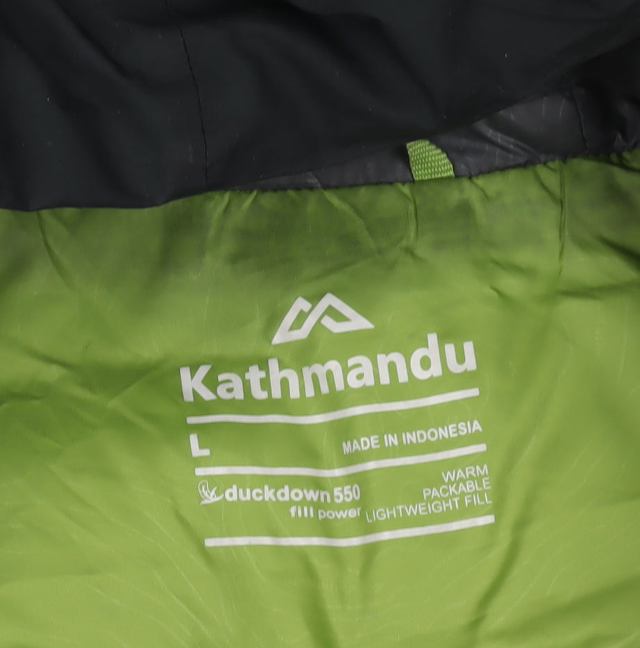 Kathmandu Black Puffer Jacket L Lightweight Insulated