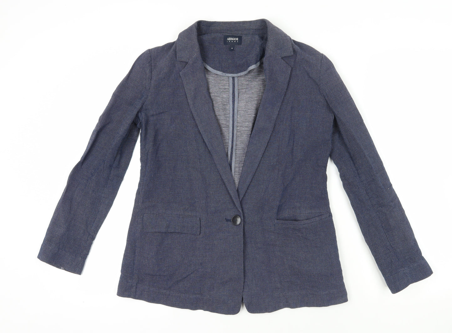 Armani Jeans Blue Blazer - Size 16, Workwear Classic