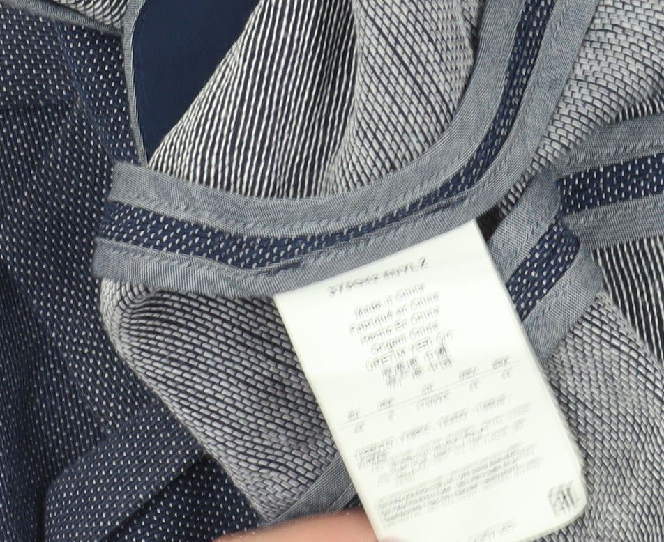 Armani Jeans Blue Blazer - Size 16, Workwear Classic