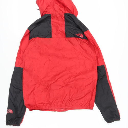 The North Face Red M Men's Hooded Windbreaker Jacket