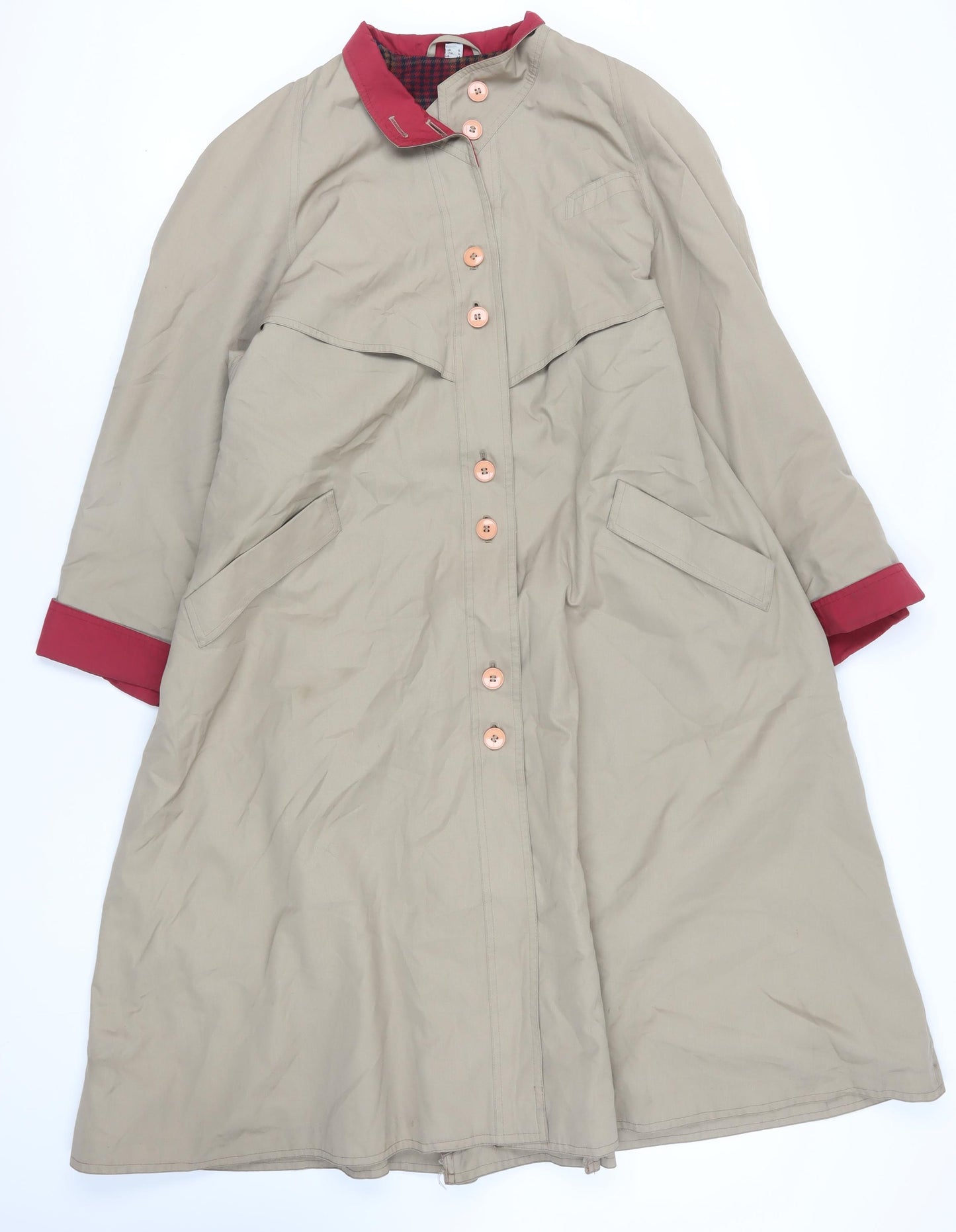 The Aquabury Beige Trench Coat Size 16 Women's