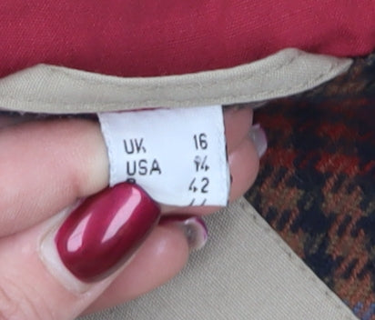 The Aquabury Beige Trench Coat Size 16 Women's