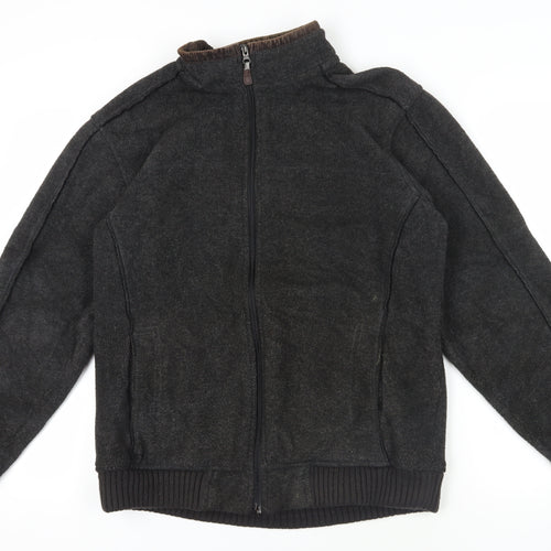 Marks & Spencer Black Fleece Zip Jacket L