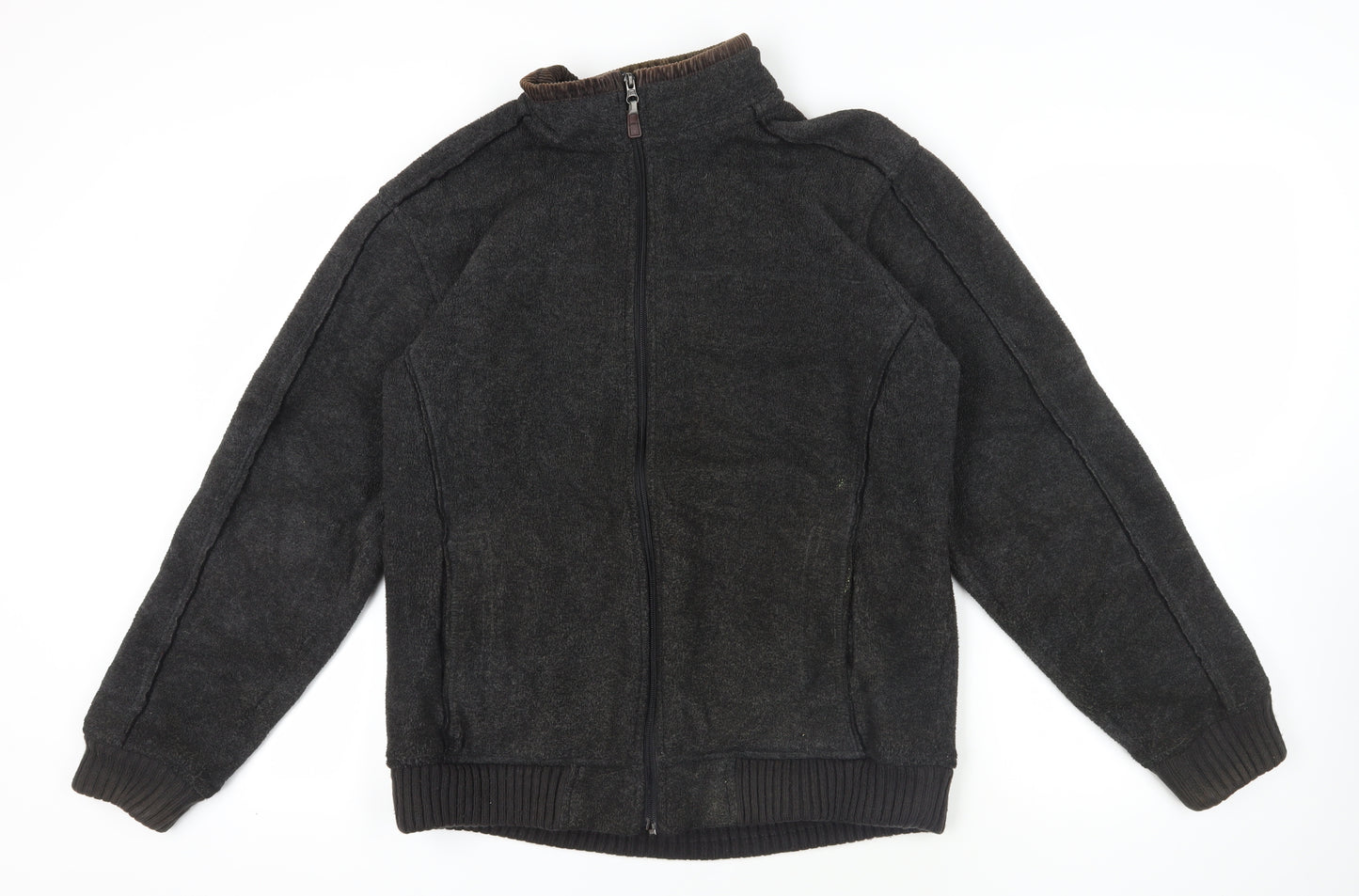 Marks & Spencer Black Fleece Zip Jacket L