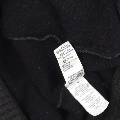 Marks & Spencer Black Fleece Zip Jacket L