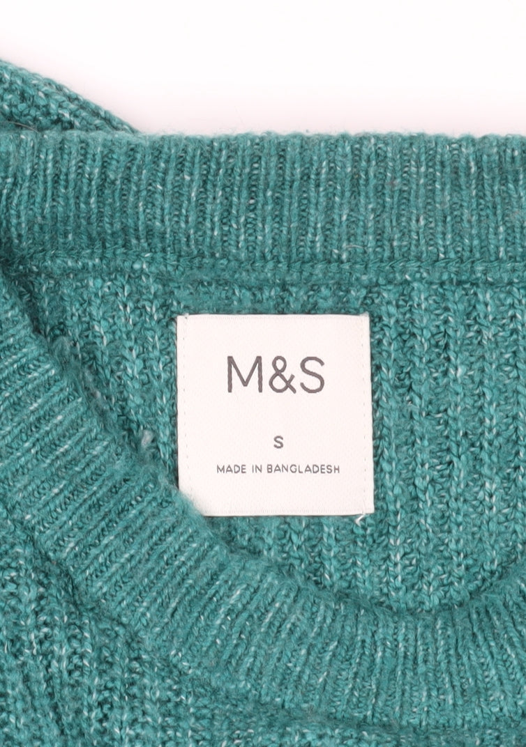 Marks and Spencer Green Knit Jumper S