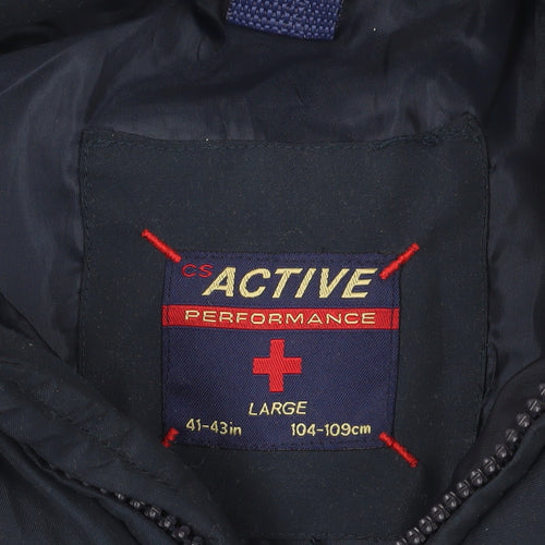 CS Active Blue Puffer Waistcoat L