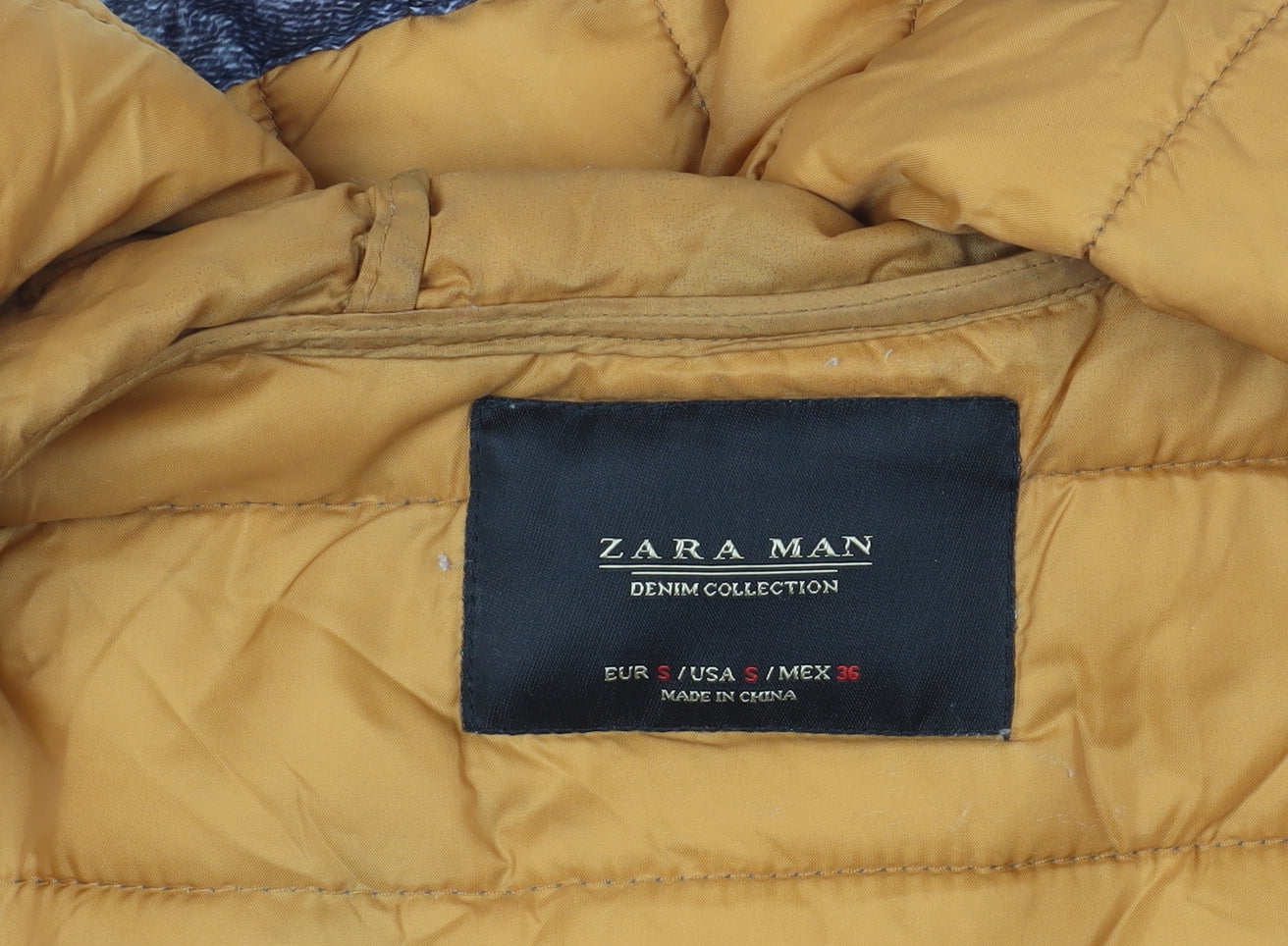 Zara Grey Puffer Jacket - Size S, Hooded & Lightweight