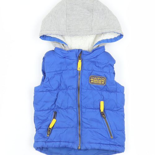 Blue Unisex Baby Puffer Jacket 12-18 Months