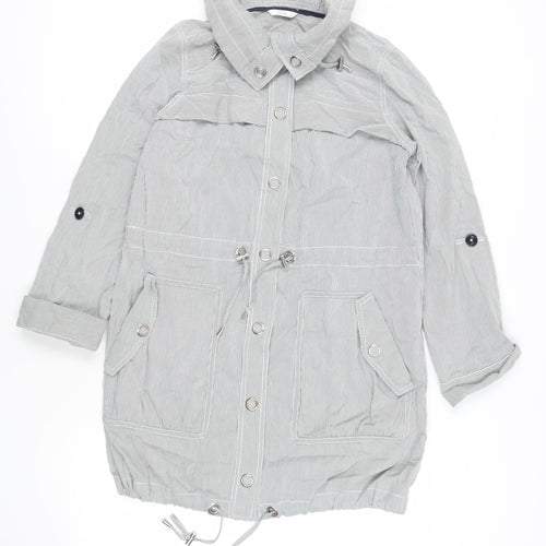 Marks & Spencer Grey Hooded Jacket Size 10