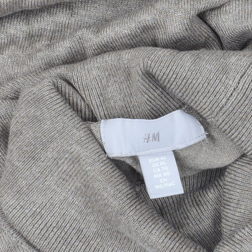 H&M Beige Roll Neck Jumper, Size 12, Excellent