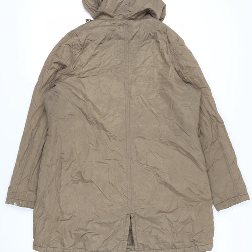 Next Brown Parka Jacket - Size 20, Hooded & Zipped