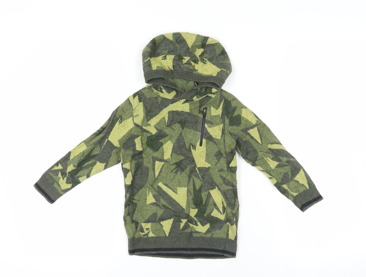 NEXT Green Camouflage Hoodie for Boys Age 4