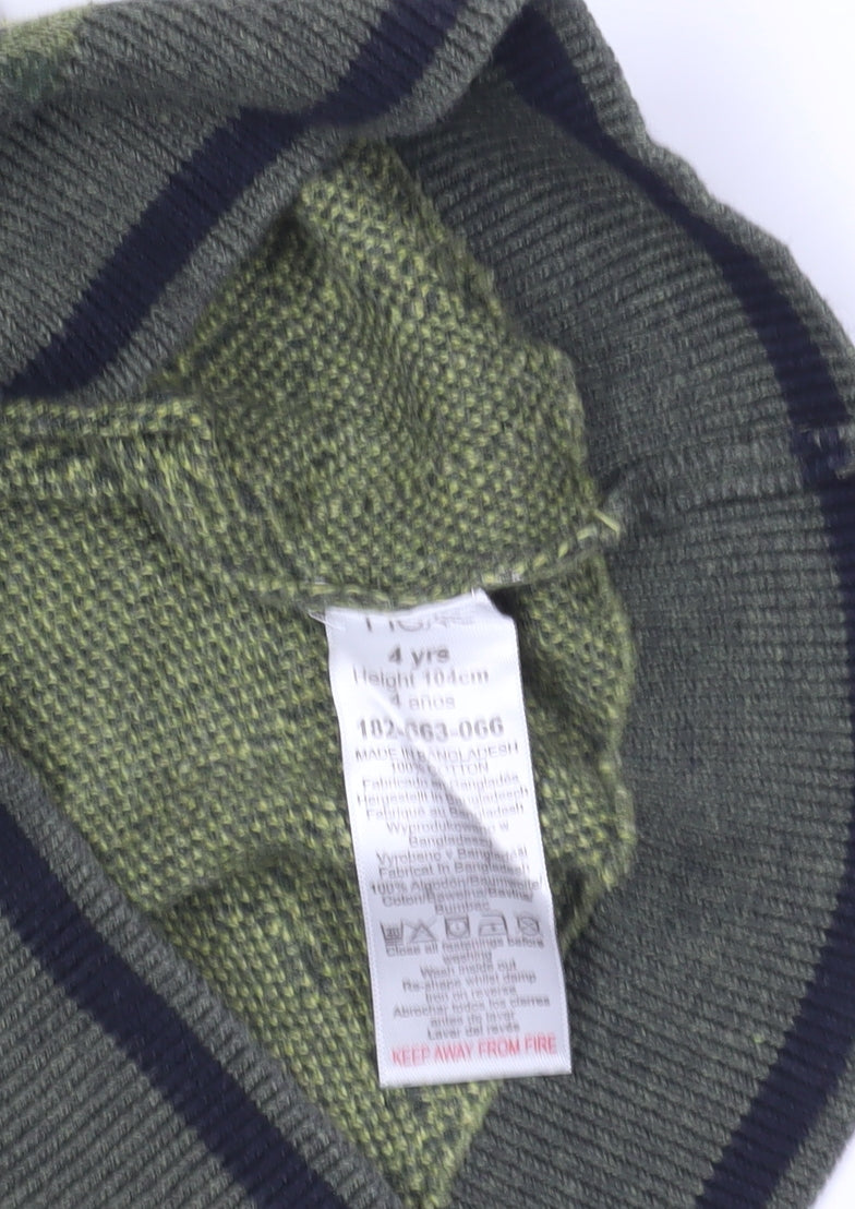 NEXT Green Camouflage Hoodie for Boys Age 4
