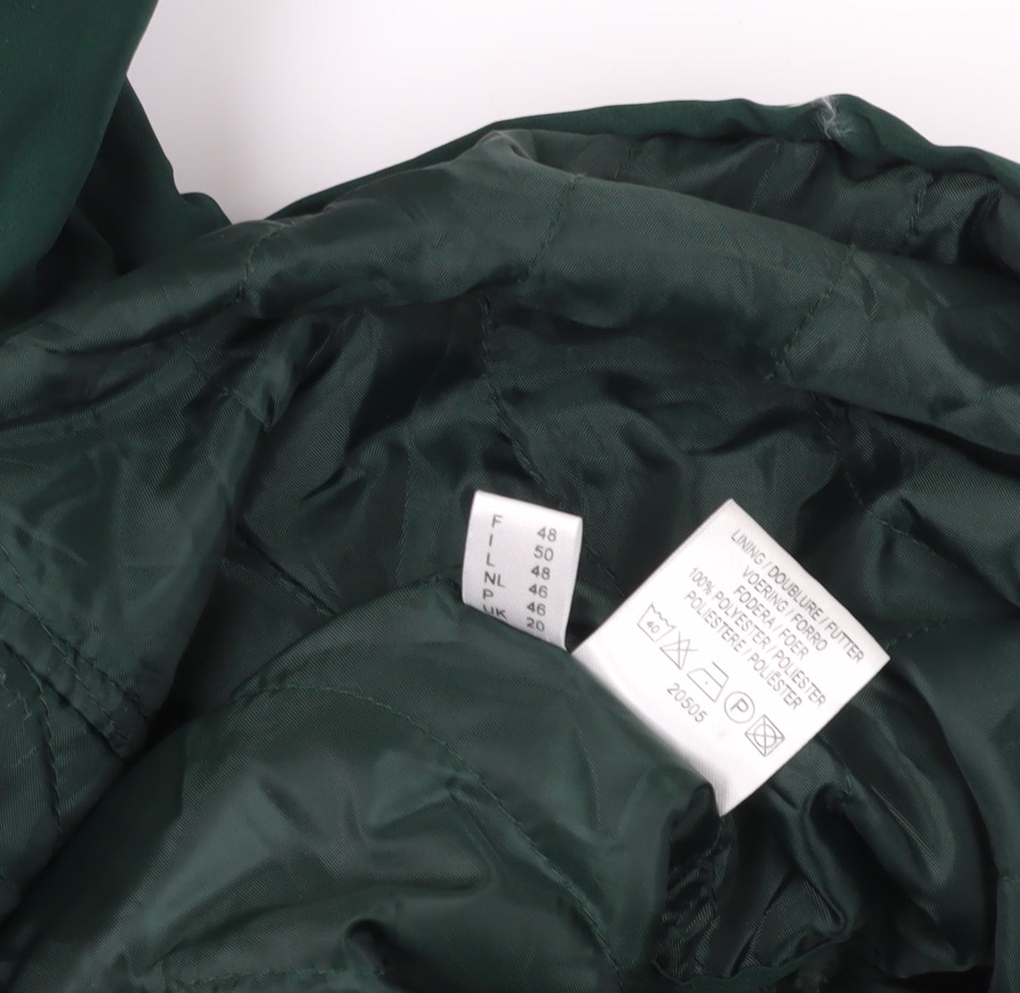 C&A Green Hooded Parka Coat Size 18