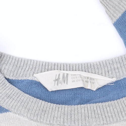 H&M Multicoloured Striped Boys Pullover Jumper