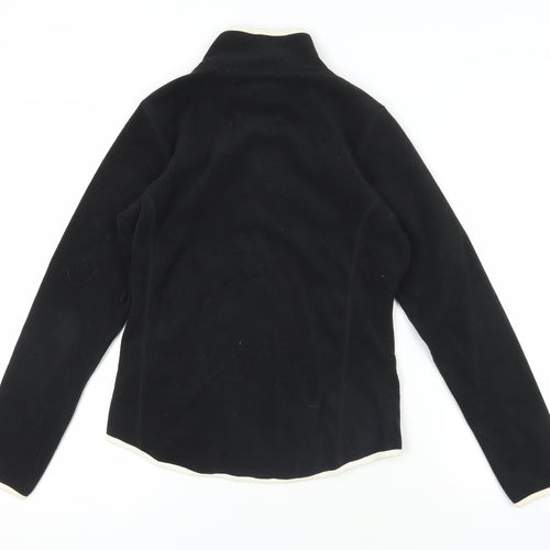 Next Black Fleece Jacket - Size 12, Vintage Style