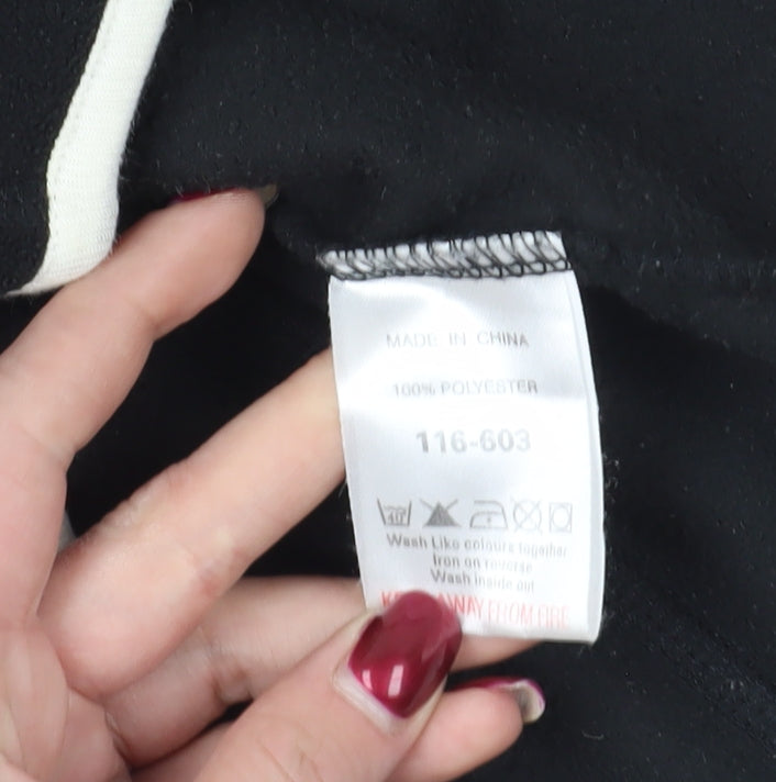 Next Black Fleece Jacket - Size 12, Vintage Style