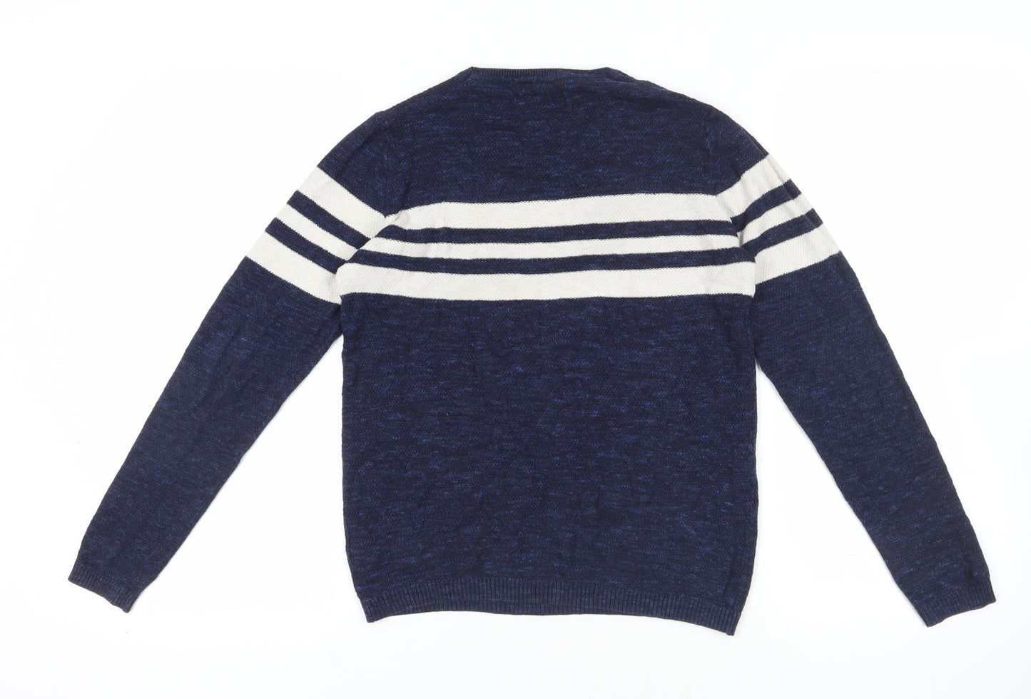 Next Blue Striped Boys Pullover Jumper, 12 Years, Cotton