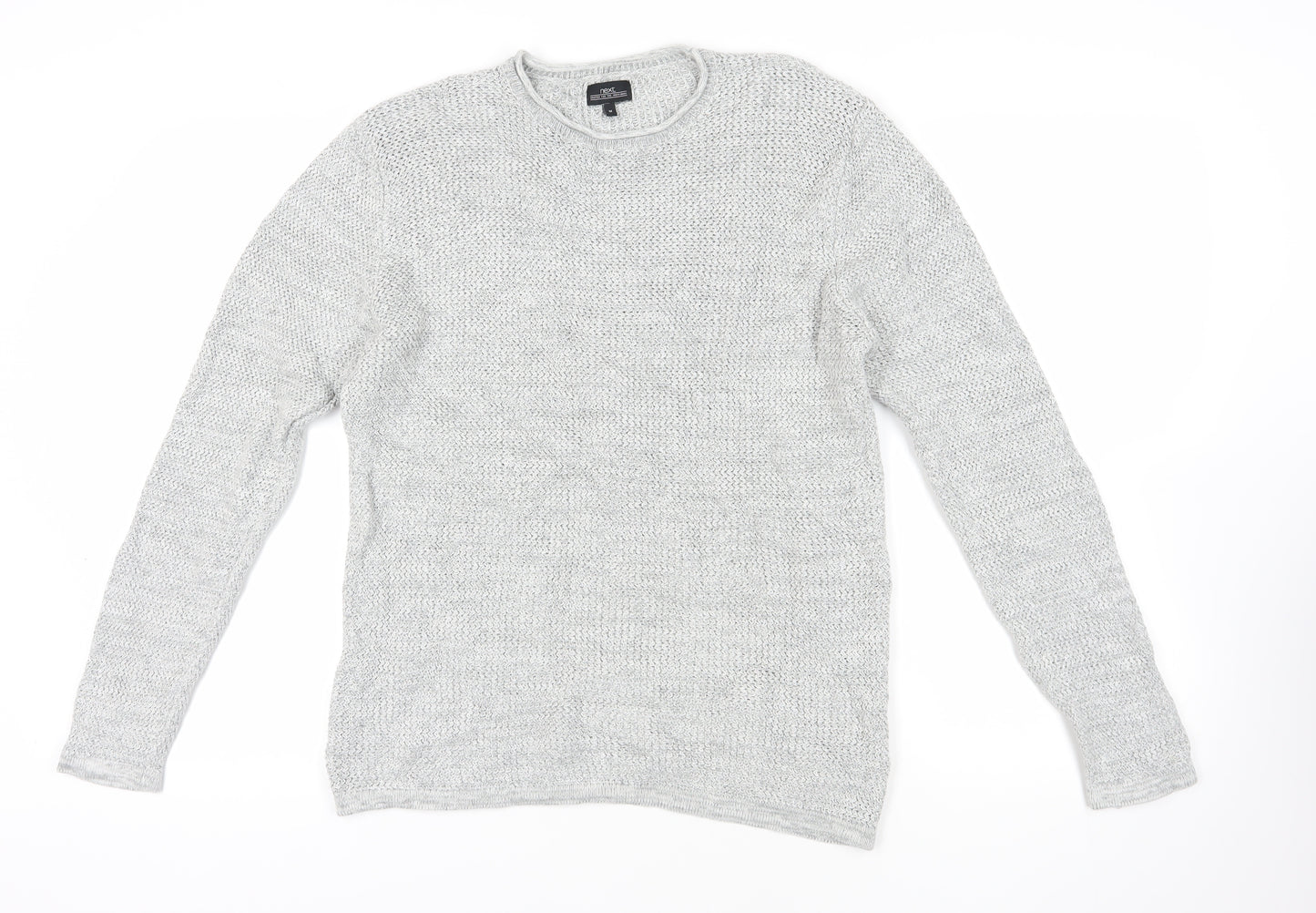 Next Grey Crew Neck Cotton Jumper Size M