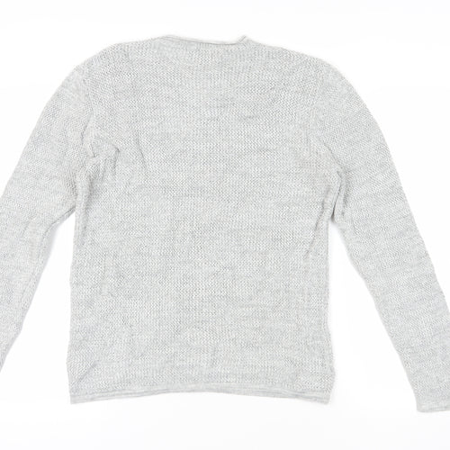 Next Grey Crew Neck Cotton Jumper Size M