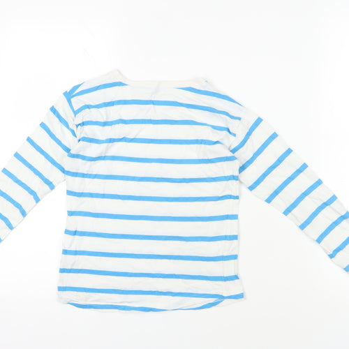 Reserved Boys Stripe T-Shirt, Blue & White, 8-9 Years