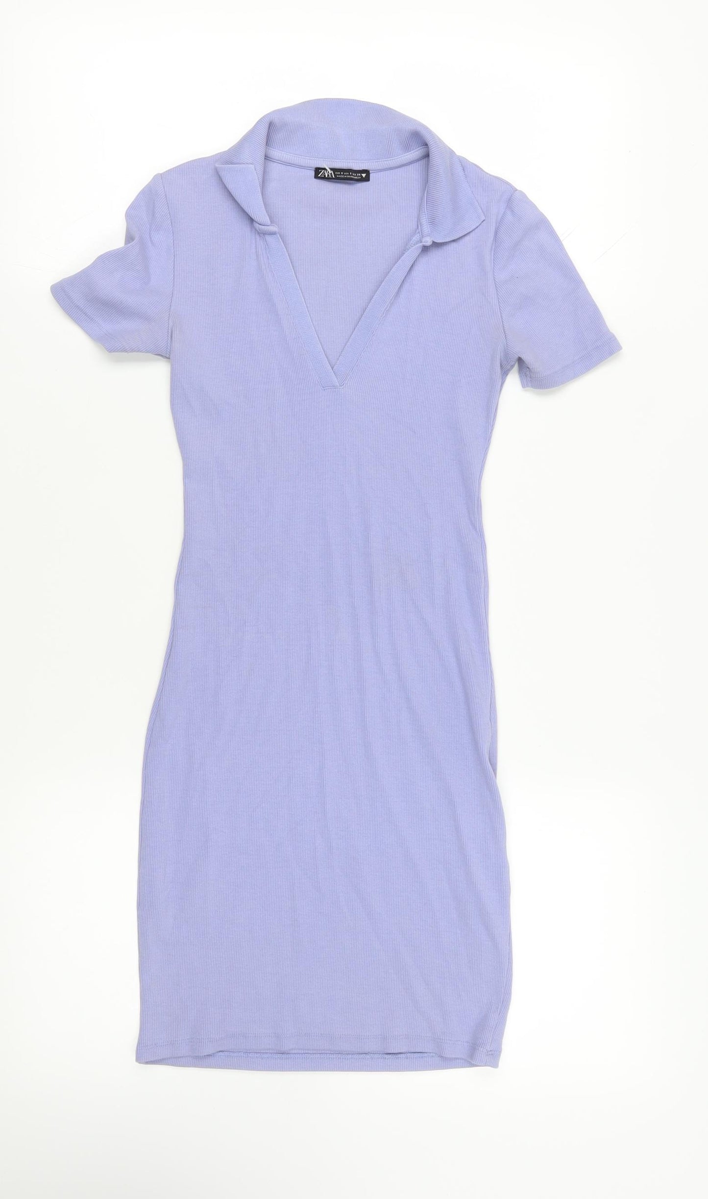 Zara Purple T-Shirt Dress - Size 8