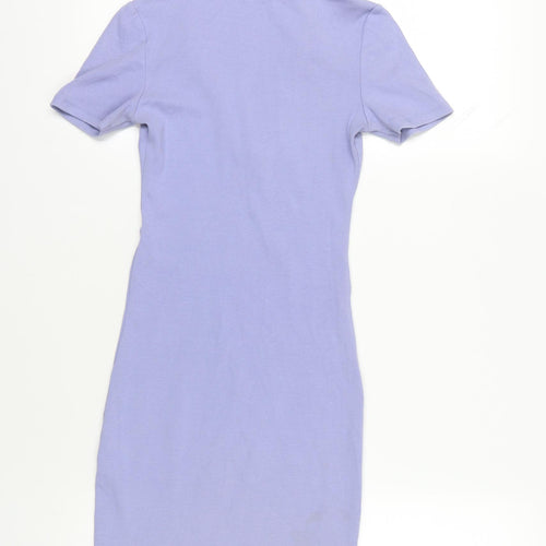 Zara Purple T-Shirt Dress - Size 8