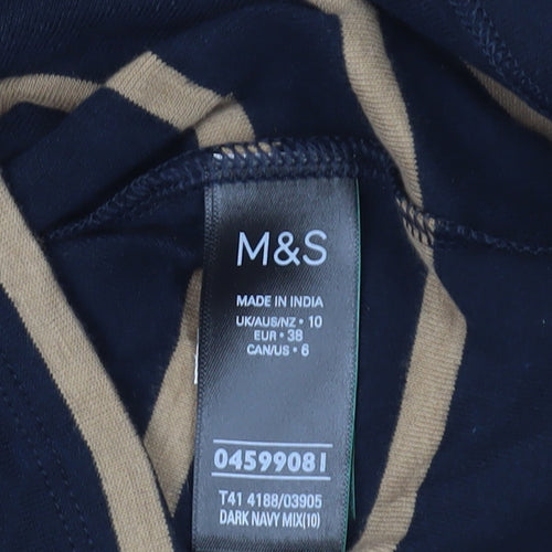 Marks and Spencer Striped T-Shirt Multicoloured Size 10