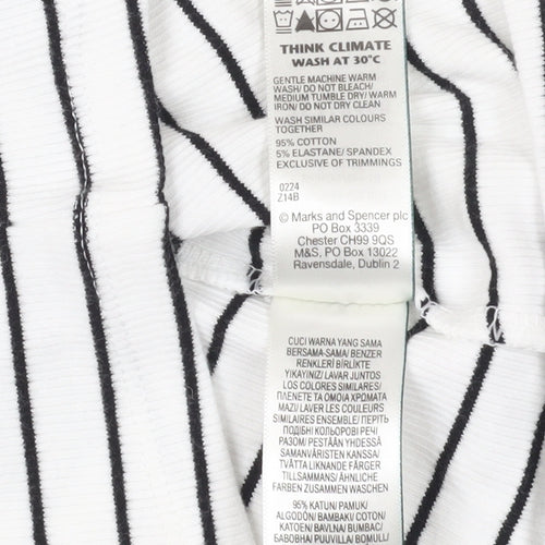 Marks and Spencer Striped Cotton Tank, Size 18