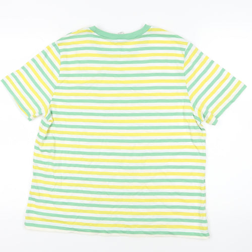 Marks and Spencer Multicoloured Striped Size 16 T-Shirt