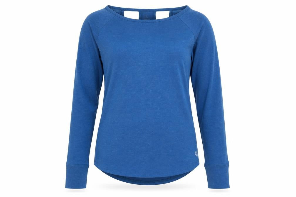 Gap Womens Blue Polyester Jersey T-Shirt Size S Boat Neck - Logo