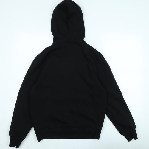 manchester storm Mens Black Cotton Blend Pullover Hoodie Size S - Logo