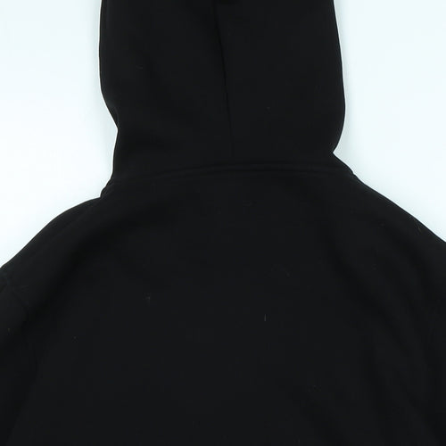 manchester storm Mens Black Cotton Blend Pullover Hoodie Size S - Logo