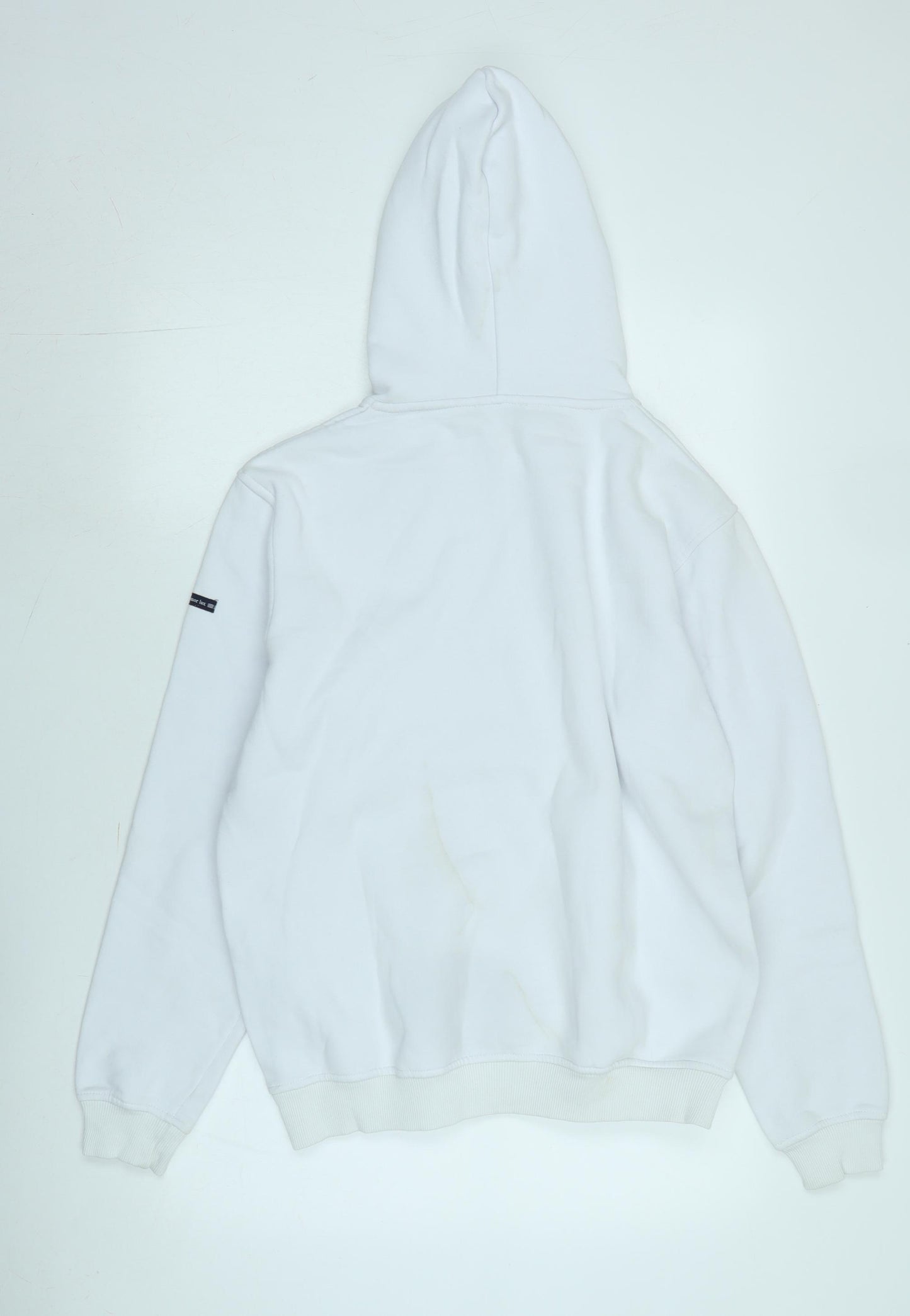 Amour Lux Mens White Polyester Pullover Hoodie Size L - Logo - Y' a pas a' dire c' est la mer
