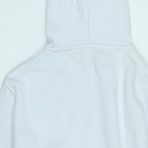 Amour Lux Mens White Polyester Pullover Hoodie Size L - Logo - Y' a pas a' dire c' est la mer