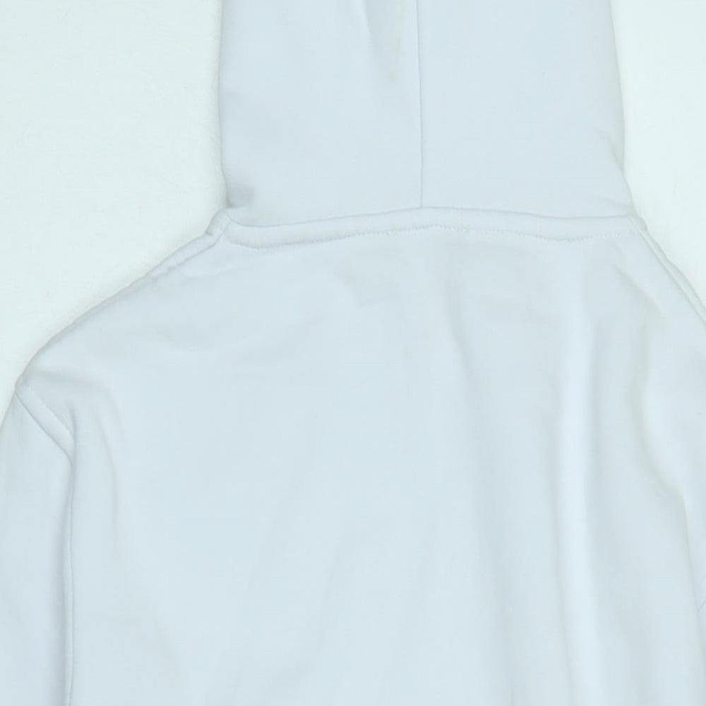 Amour Lux Mens White Polyester Pullover Hoodie Size L - Logo - Y' a pas a' dire c' est la mer