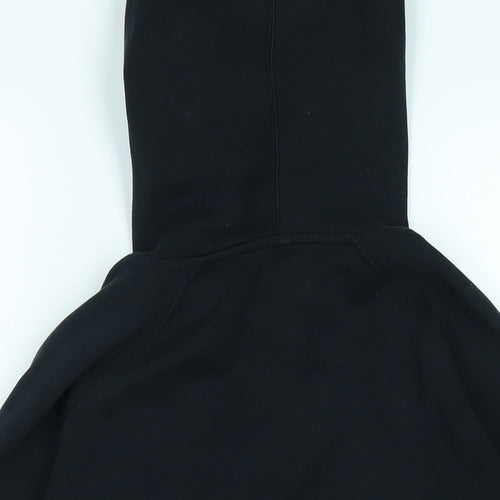 Nike Womens Black Cotton Pullover Hoodie Size S - Logo