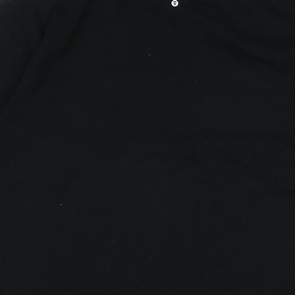 Appe now Mens Black Cotton T-Shirt Size M Crew Neck - Logo