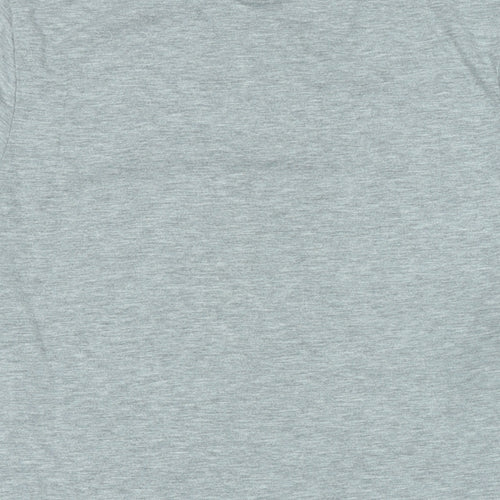 Star Wars Mens Grey Cotton T-Shirt Size L Crew Neck - Logo - Merry Sithmas