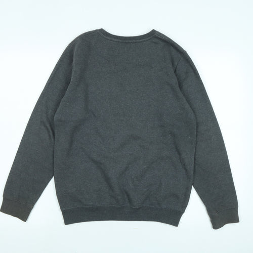 Russell Athletic Boys Grey Cotton Pullover Sweatshirt Size 12-13 Years - Logo