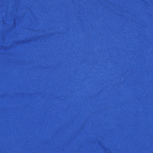 Gap Mens Blue Cotton T-Shirt Size 2XL Crew Neck - Logo