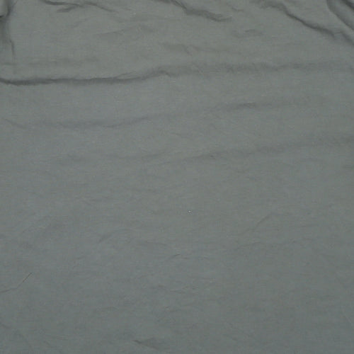 ZSL Mens Grey Cotton T-Shirt Size M Crew Neck - Logo