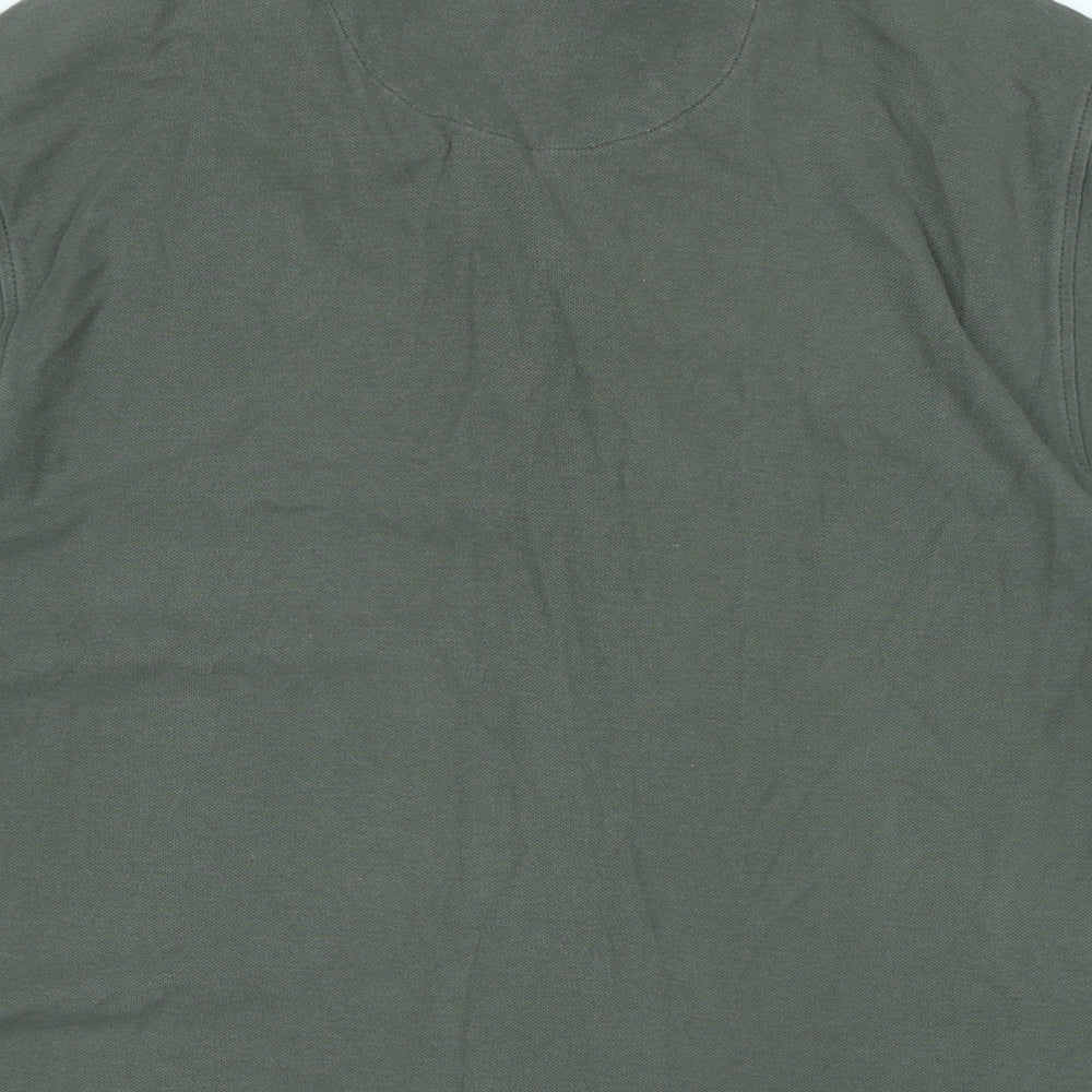 Red Herring Mens Green Cotton Polo Size XL Collared - Logo