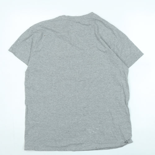 Budweiser Mens Grey Cotton T-Shirt Size M Crew Neck - Budvar