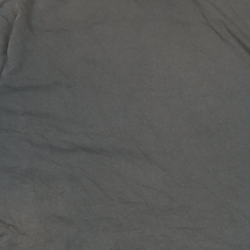 Bench Mens Grey Cotton T-Shirt Size XL Crew Neck - Logo